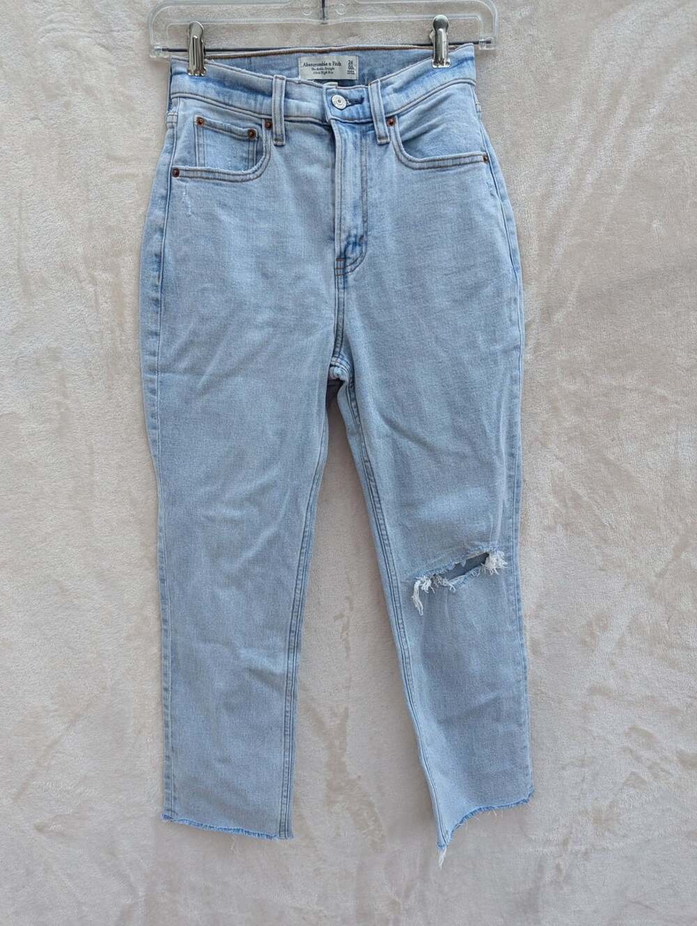 Abercrombie & Fitch The Ankle Straight Ultra High Rise Jeans Size 24/00S